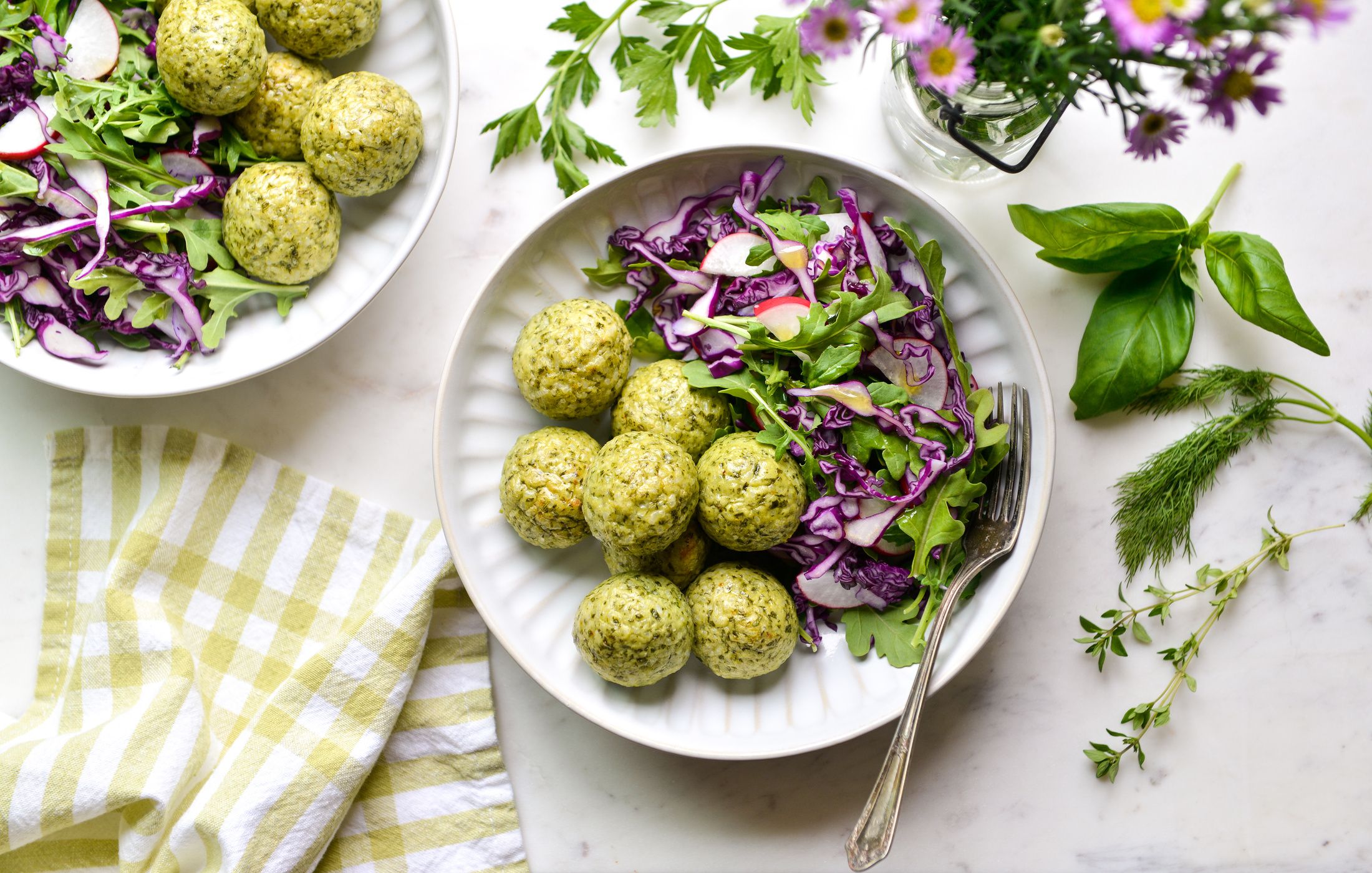 Herbed Chicken & Rice Meatballs Nourishing Meals®
